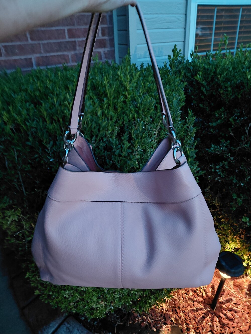Coach Pink Lexy Pebble Leather Shoulder Bag F28997 - Picture 16 of 16